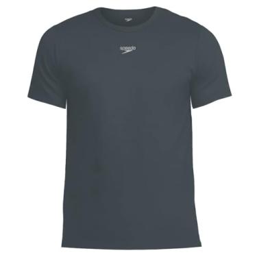 Imagem de Camiseta Masculina Manga Curta, Speedo, Basic Essential, Tecido Stretch com Fastdry, Tamanho Adulto, tamanho P - Marinho