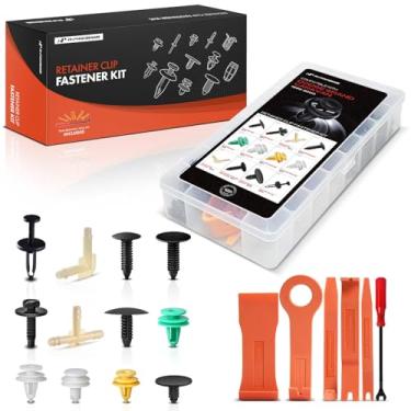 Imagem de A-Premium Kit de clipes de retenção de carro 120 peças (10 tipos) compatível com Dodge Grand Caravan 1996-2000 Painel de acabamento de porta Corpo do painel de fáscia Conjunto de substituição de