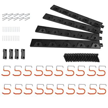 Imagem de aqxreight de Armazenamento de Garagem de 64 Polegadas, Organizador de Garagem Montado na Parede, Cabide Organizador de Ferramentas de Jardim para Vassoura Doméstica, Tal e Ferramenta é o de