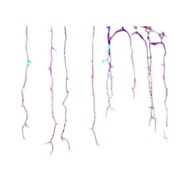 Imagem de Cortina De Luzes LED De Natal Para Exterior 5M Cordão De Gelo Para Dec