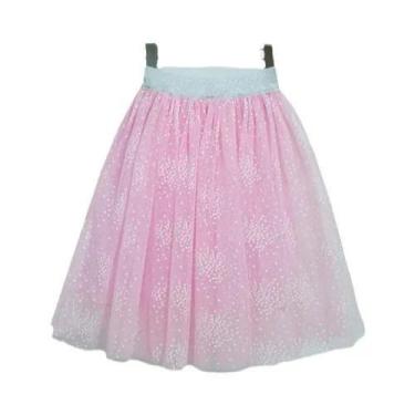 Imagem de Saia De Tutu De Dança Com Glitter Para Meninas, Roupas De Festa Em Alg