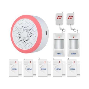 Imagem de Sirene Estroboscópica Sem Fio Inteligente Wi-Fi KERUI Tuya, Alarme Son