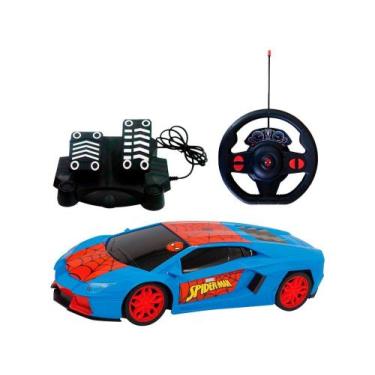 Imagem de Carrinho Controle Remoto Homem-Aranha - Volante Pedal Candide
