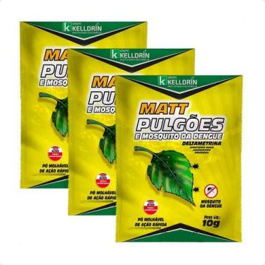 Imagem de 3 Matt PuLGões E Mosquito Da Dengue Kelldrin Inseticida 10 G