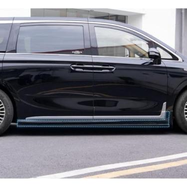 Imagem de Spoiler de para-choque traseiro traseiro para carro, asa traseira do telhado, saia lateral traseira, modificação de lábios, compatível com DREAMPOWER 2025+ acessórios de carro (Lábio da saia do lado