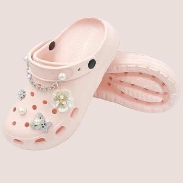 Imagem de Sandália Feminina Babuche Com Enfeite Confortável E Ventilado-Feminino
