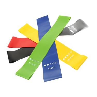 Imagem de IEUDNS Conjunto de 5 Faixas Elásticas de Resistência para Quadril, Faixa Elástica Circular para Exercícios Físicos, Equipamento para Academia em Casa, Faixas