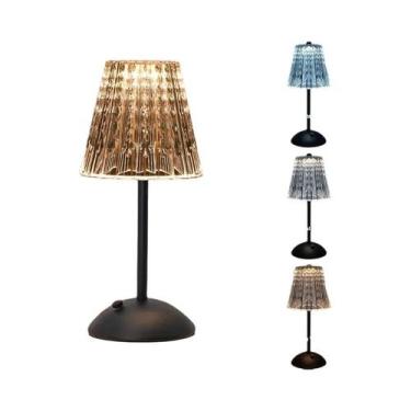 Imagem de Luminária De Mesa LED Com Sensor De Toque Regulável, Recarregável E Se