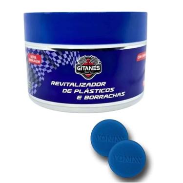 Imagem de Kit Revitalizador de Plástico e Borrachas 200g Gitanes com Apicadro de Espuma