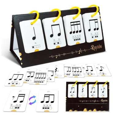 Imagem de Fiocias para Aprender Musical, Acessórios para Praticar Notas de Piano, Cartões de Prática Rítmica.