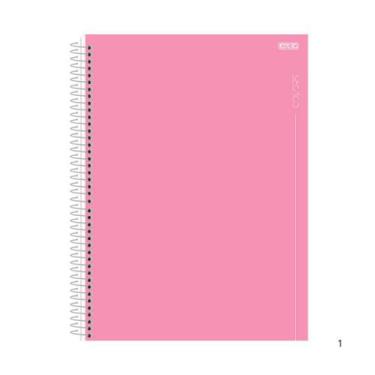 Imagem de Caderno De 01 Materia Univers Capa Dura 80fls Colors Rosa - Sao Doming