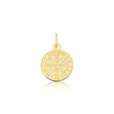 Imagem de Pingente Medalha Cruz De São Bento De Ouro 18k Pm59 - MAEHLER Arte Em 