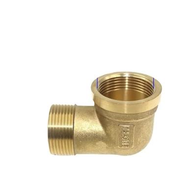Imagem de Conector acoplador de encaixe de tubulação de latão 90 graus fêmea para macho cotovelo fêmea para macho combustível água gás WWECCQIJ