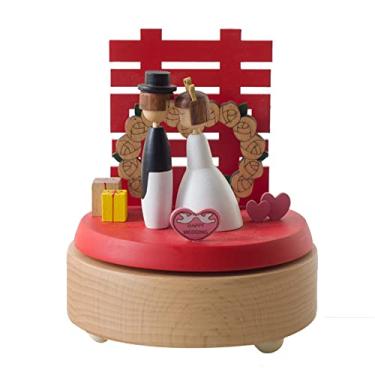 Imagem de Acofuns Happy Birthday Caixa de música de madeira uma sucessão de Happy Eventstoy decoração presente de aniversário para crianças presentes de feliz aniversário