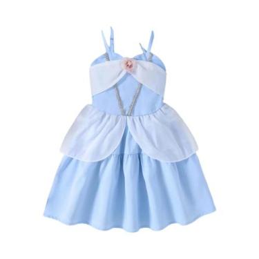 Imagem de Vestidos De Moda Para Meninas De 2 a 10 Anos, Vestidos Casuais Brancos