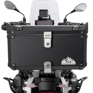 Imagem de Baú Traseiro Bmw Adventure Pró 55L Alumínio Preto Bráz
