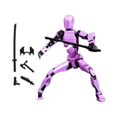 Imagem de Boneco Robô Articulado 3D Para Crianças, Brinquedo De Manequim Móvel C