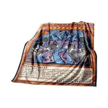 Imagem de Cobertor De Pelúcia Macio Yu Gi Oh Anime Dragão Branco De Olhos Azuis 