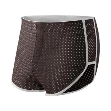 Imagem de Cuecas Boxer Masculinas De Verão Em Seda Gelada, Soltas E Modernas Par