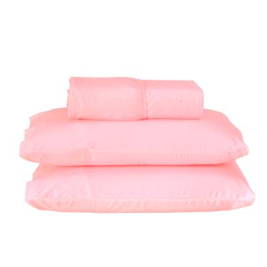 Imagem de Jogo de Lençol Queen 140 fios Dia a Dia Rosé Valle Enxovais 3 peças