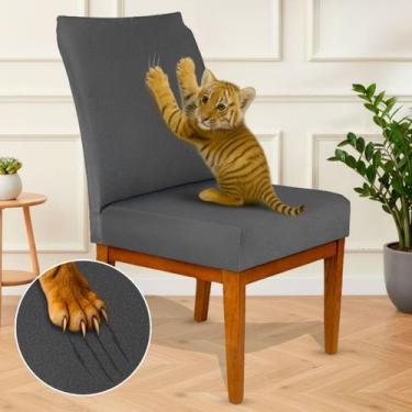 Imagem de Capa para Cadeira Protex Max Suede Cores - Charme do Detalhe, Chumbo, 