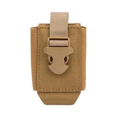 Imagem de Bolsa Tática Para Walkie Talkie Com Clips MOLLE, Suporte Para Rádio E 