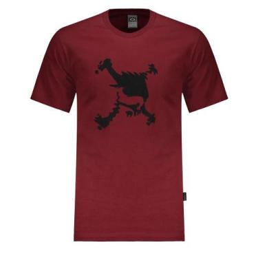 Imagem de Camiseta Oakley Heritage Skull WT25 Masculina Red Night, GG, Vermelho