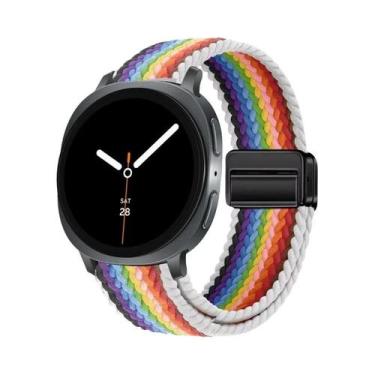 Imagem de Pulseira Magnética De Nylon Trançado Solo Loop De 40mm 44mm 46mm Para 
