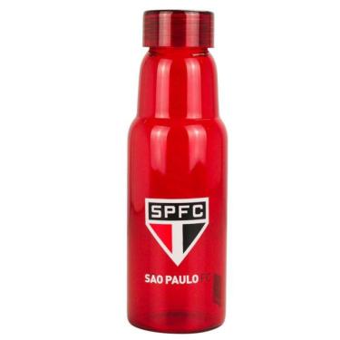 Imagem de Garrafa de Vidro Vermelha Escudo São Paulo FC 500ml Oficial