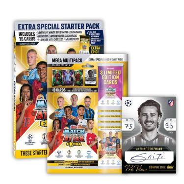 Imagem de KIT 2025 UEFA Club Competitions Match Attax Extra - Starter Pack + Mega-MultiPack - 82 cards-Unissex