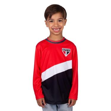 Imagem de Camisa Manga Longa SÃO PAULO FC Original Infantil Strong Oficial Licenciada-Masculino