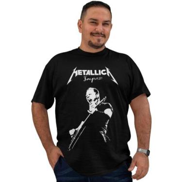 Imagem de Camiseta Rock Metallica Tamanho Especial Plus Size G1 G2 G3 - BLACKCHI