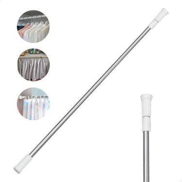 Imagem de Varão Extensor Cortina Box Pia Aço Ajustável Pressão 1,1m A 2m - FsVar