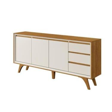 Imagem de Buffet Vertex 3 Portas 3 Gavetas Off White Naturalle - Mavaular