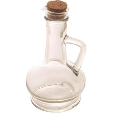 Imagem de Galheteiro Garrafa de Vidro Azeite Pote Tampa Rolha 230ml Lyor de Mesa