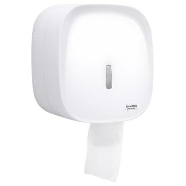 Imagem de Dispenser Rolão Parede Banheiro Porta Papel Higiênico Invoq Com Visor 