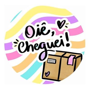 Imagem de 90 Adesivos Oiê Cheguei - Bellarte