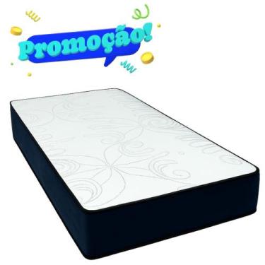 Imagem de Colchão Solteiro Espuma D28 Alta Densidade 188x88x17cm Sono Confortáve