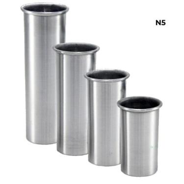 Imagem de Formas de Alumínio Cilíndrico 4 peças para Velas Artesanais KIT:N05 - 