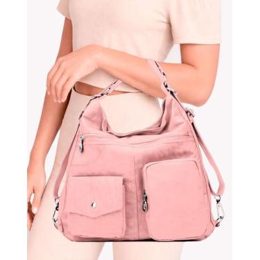 Imagem de Bolsa Mochila 2 em 1 Feminina Grande Estilosa e Versátil Dia a Dia - M