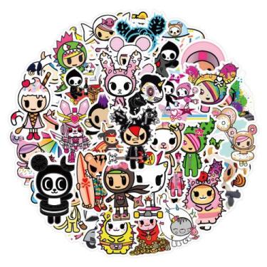 Imagem de Pacote de adesivos Tokidoki Anime 50 unidades de desenho animado decor