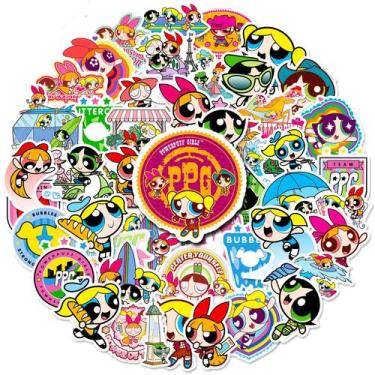Imagem de Adesivos de vinil impermeável Powerpuff Girls Anime (50 unidades) - yi