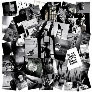 Imagem de Lote de adesivos: 50 peças, Oceans Beautys, pretos e brancos, Waterpro