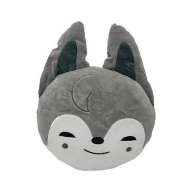 Imagem de Boneca de brinquedo de pelúcia Grey Wolf Anime 28cm para crianças - yi