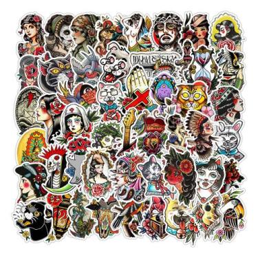 Imagem de Adesivos de vinil impermeável para mulher indiana 50 unidades/lote - y