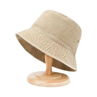 Imagem de Chapéu Bucket Unissex De Algodão Lavado Para O Verão, Ideal Para Mulhe