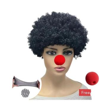 Imagem de Peruca Colorida E Fofa De Palhaço, Cabelo Sintético Resistente Ao Calo