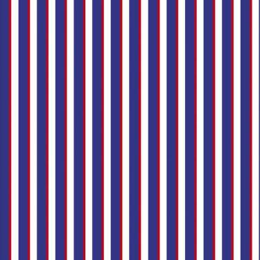 Imagem de Papel De Parede Listrado Azul Branco Vermelho Adesivo Sala