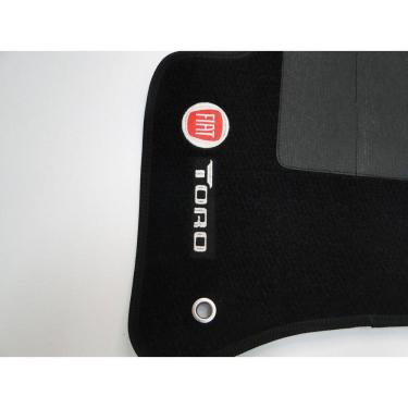 Imagem de Jogo Tapete Carpete Fiat Toro Base Pinada