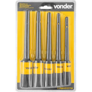 Imagem de Jogo de Pincéis p/ Detalhamento Automotivo c/ 5 peças Vonder